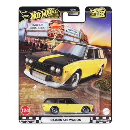 Hot Wheels 1:64 Boulevard 2025 B – Datsun 510 Wagon – Yellow Black Two Tone - image 20
