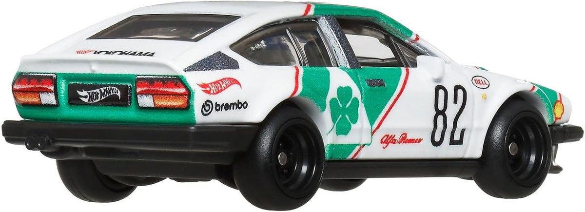 Hot Wheels JBL16 Boulevard Alfa Romeo GTV6 3.0 Vehicle Toy, Mini Car, 3 Years Old and Up, Green - image 7
