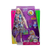 Barbie Extra Doll and Accessories with Extra-Long Blonde Hair Wearing Floral Outfit & Poncho with Pet Bunny - image 18