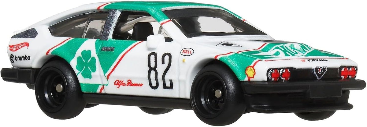 Hot Wheels JBL16 Boulevard Alfa Romeo GTV6 3.0 Vehicle Toy, Mini Car, 3 Years Old and Up, Green - image 10