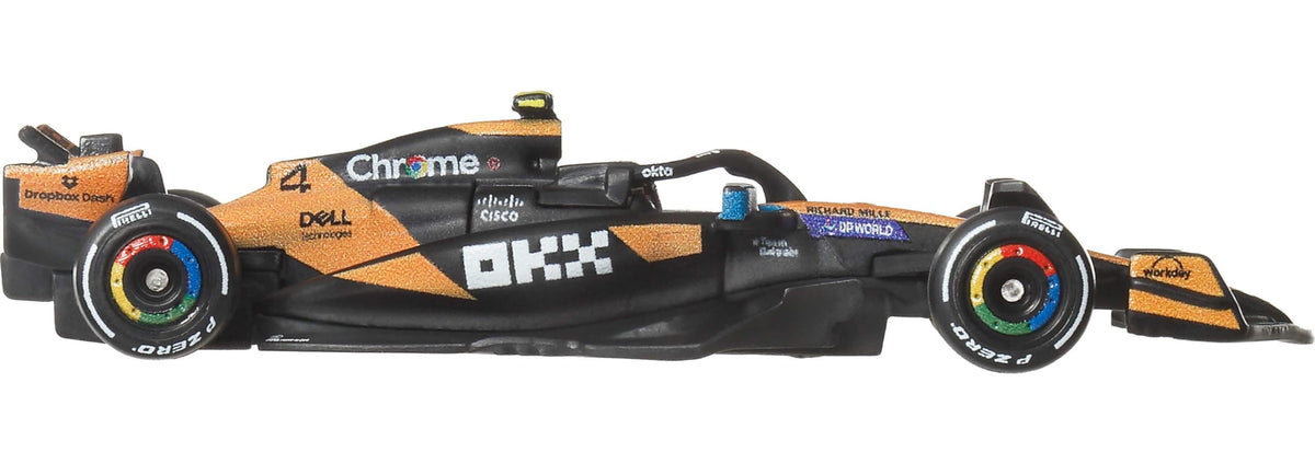 Hot Wheels 1:64 Scale Premium Die-Cast Formula 1 Collectible Toy Race Car with Real Riders Tires & Metal/Metal Body & Chassis - image 7