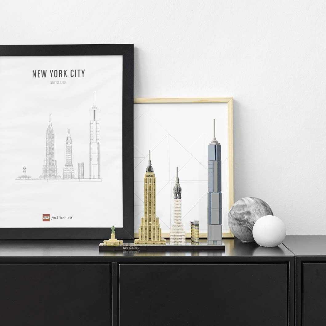 LEGO Architecture New York City Model Kit - Bedroom or Office Decor for Kids & Adults, Ages 12+ - Building Blocks to Display - NYC Gift & Souvenir Ideas - 21028 - image 8