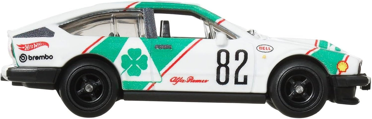 Hot Wheels JBL16 Boulevard Alfa Romeo GTV6 3.0 Vehicle Toy, Mini Car, 3 Years Old and Up, Green - image 13