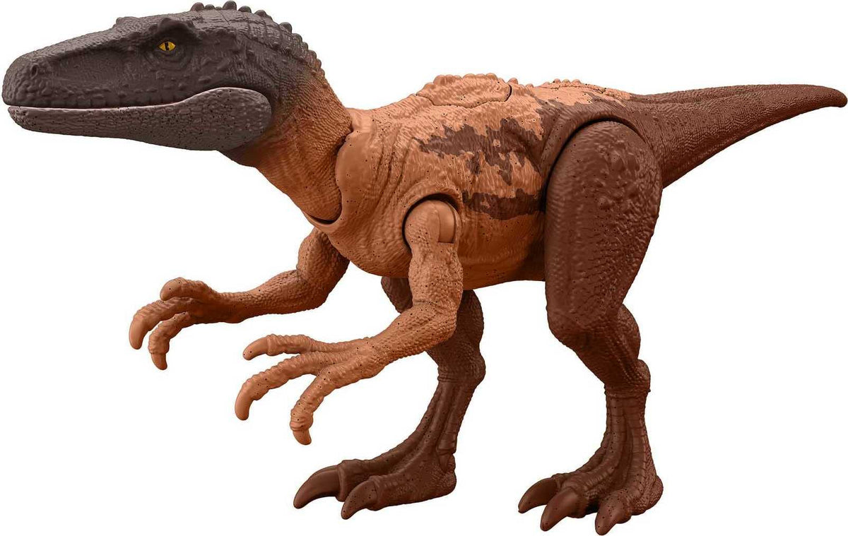 Mattel Jurassic World Strike Attack Dinosaur Toy with Single-Strike Action & Movable Joints, Herrerasaurus Action Figure Includes Digital Play - image 1