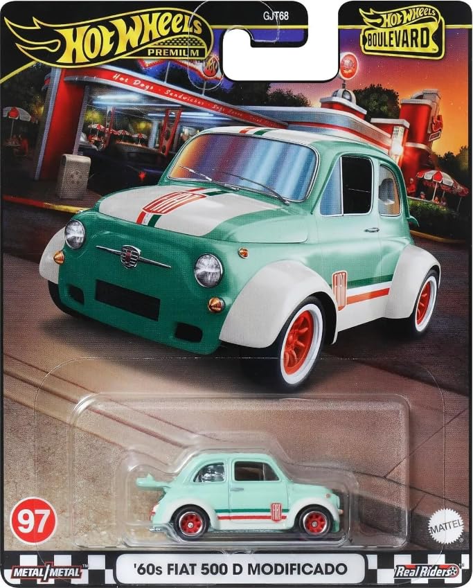 Hot Wheels Boulevard 60s Fiat D Modificado Teal, 1:64 Scale Diecast Car - image 1