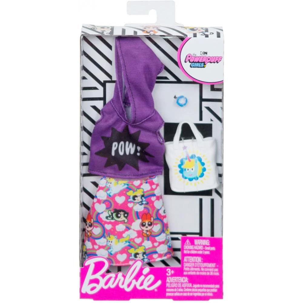 Barbie Fashion Powerpuff Girls Character Fashion Set 3 Inspired Outfits & Accessories for Barbie Dolls, Ages 3+ (Bundle of 3) - image 19