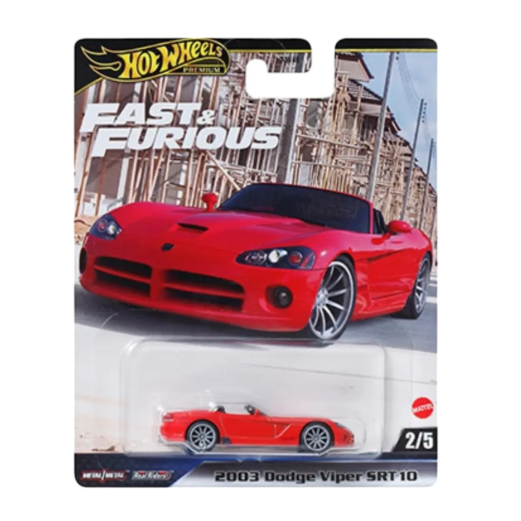 Hot Wheels Fast & Furious Premium Die-Cast Cars Collection, 5-Pack Set, 1970 Chevelle SS, Dodge Viper, Nissan 370Z, Land Rover Defender, McLaren Senna HNW46-956J - image 9