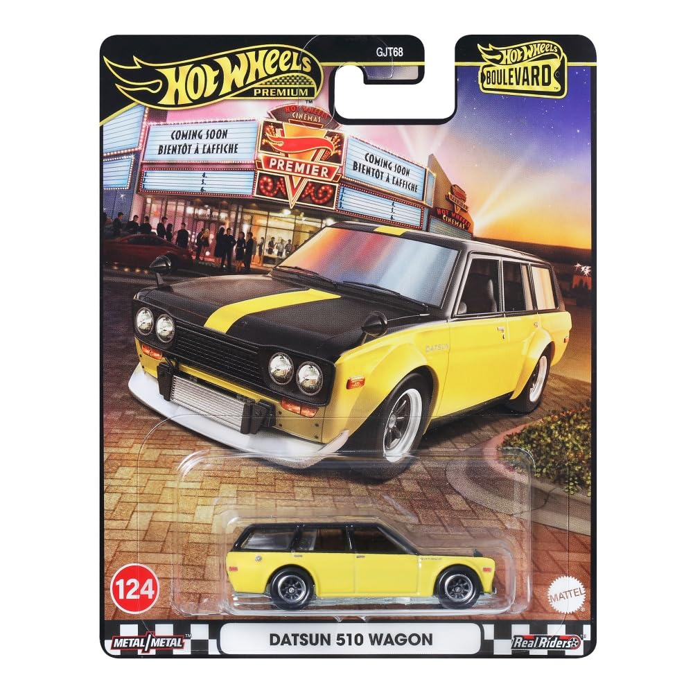 Hot Wheels 1:64 Boulevard 2025 B – Datsun 510 Wagon – Yellow Black Two Tone - image 19