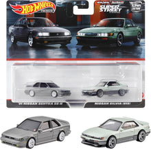 Hot Wheels HYF04 Premium 2-Pack '91 Nissan Sentra SE-R/Nissan Silvia (S13) [Mini Car] [3 Years Old and Up] - image 1