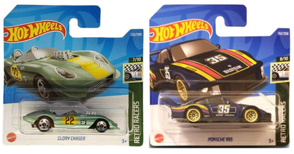 Hot Wheels Retro Racers 10-Pack Die-Cast Vehicles with 1 Sticker, Ages 3+, HKL77-9796 - image 10