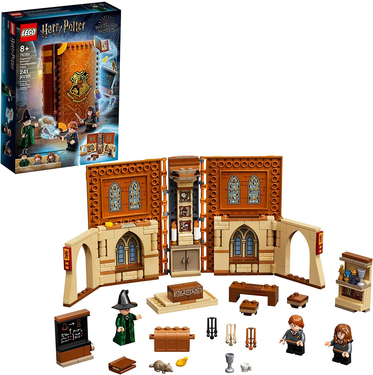 LEGO Harry Potter Hogwarts Moment: Transfiguration Class 76382 Professor McGonagall Room; Collectible Playset, New 2021 (241 Pieces) - image 6