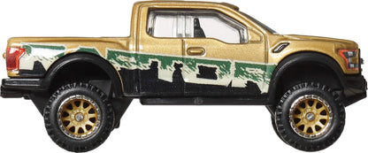Hot Wheels Premium Car Culture Off Road 1:64 Scale Die-Cast 2017 Ford F-150 Raptor Vehicle with Real Riders Tires & Metal/Metal Body & Chassis - image 9