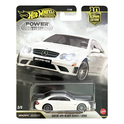 Hot Wheels Premium Car Culture Vehicle 2008 Mercedes-Benz CLK63 Black Series, Premium Collection Sports Car 1:64 Scale, for Kids Ages 3 and Up - image 3