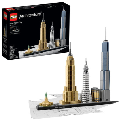 LEGO Architecture New York City Model Kit - Bedroom or Office Decor for Kids & Adults, Ages 12+ - Building Blocks to Display - NYC Gift & Souvenir Ideas - 21028 - image 3