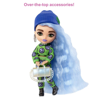 Barbie Extra Minis Doll #3 (5.5 in) Wearing Emoji-Printed 2-Piece Fashion, with Doll Stand & Accessories Including Sunglasses and Purse, Gift for Kids 3 Years Old & Up​ - image 10