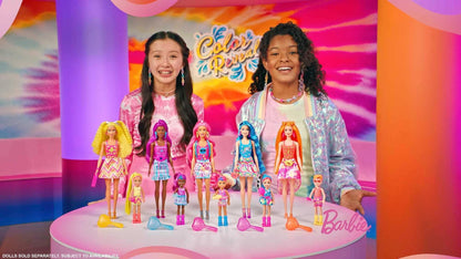 Barbie Color Reveal Small Doll & Accessories, Neon Tie-Dye Series, 6 Surprises, 1 Chelsea Doll (Styles May Vary) - image 4