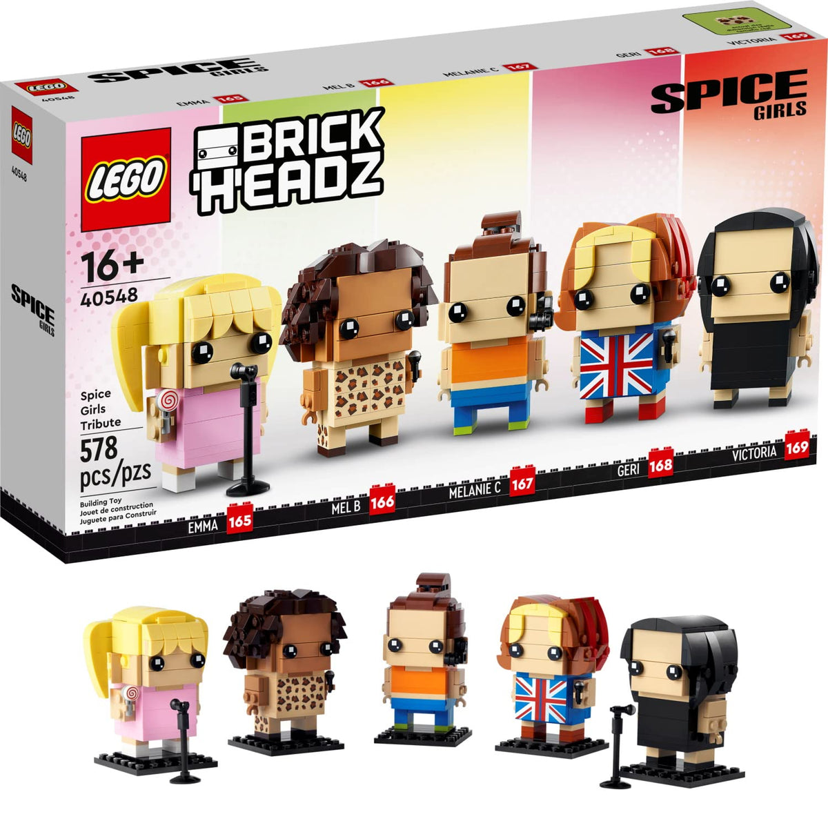 Lego BrickHeadz: Spice Girls Tribute - 578 Piece Building Kit - Lego, #40548, Ages 16+ - image 1