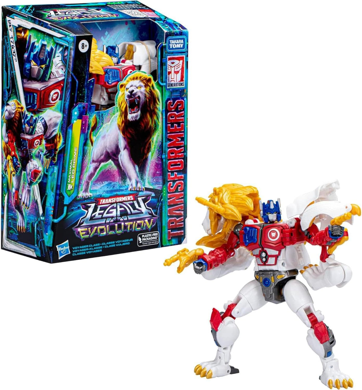 Transformers: Legacy Evolution Voyager Maximal Leo Prime, 7-inch Action Figure