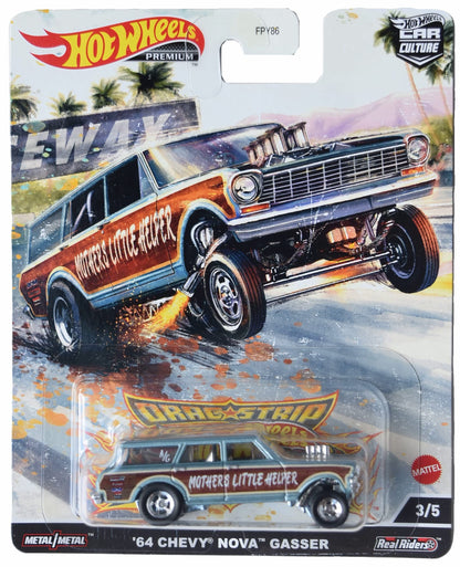 Hot Wheels '64 Chevy Nova Gasser, Car Culture 3/5 - image 1