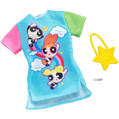 Barbie Fashion Powerpuff Girls Character Fashion Set 3 Inspired Outfits & Accessories for Barbie Dolls, Ages 3+ (Bundle of 3) - image 10