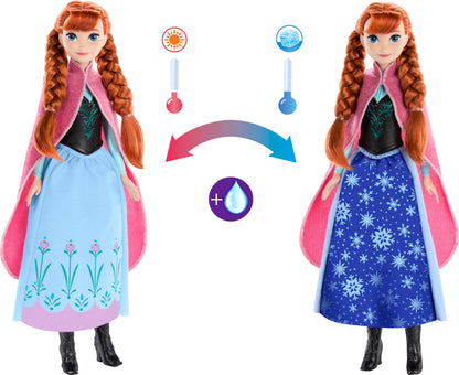 Mattel Disney Frozen Toys, Anna Magical Color-Change Skirt Fashion Posable Doll, Inspired by the Movie - image 10