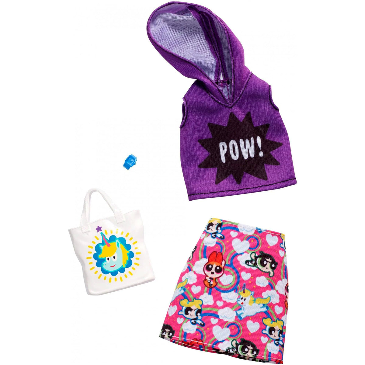 Barbie Fashion Powerpuff Girls Character Fashion Set 3 Inspired Outfits & Accessories for Barbie Dolls, Ages 3+ (Bundle of 3) - image 22