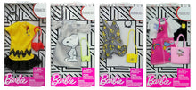 Barbie Fashion Peanuts Character Outfit Set – Bundle of 4 Clothing Packs with Accessories | Fits Most Dolls | Snoopy & Friends Themed Wardrobe | Ages 3+ - image 1