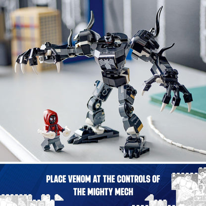 LEGO Marvel Venom Mech Armor vs. Miles Morales, Posable Action for Kids, Marvel Building Set with Minifigures, Travel Toy, Super Hero Battle Gift for Boys and Girls Aged 6 and Up, 76276 - image 9