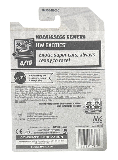 Hot Wheels Koenigsegg Gemera HW Exotics 4/10#188/250 - image 4