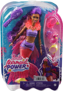Barbie Mermaid Power Doll Set, Barbie "Brooklyn" Fashion Doll with Phoenix Pet & Accessories, Mermaid Toy with Interchangeable Fins - image 19