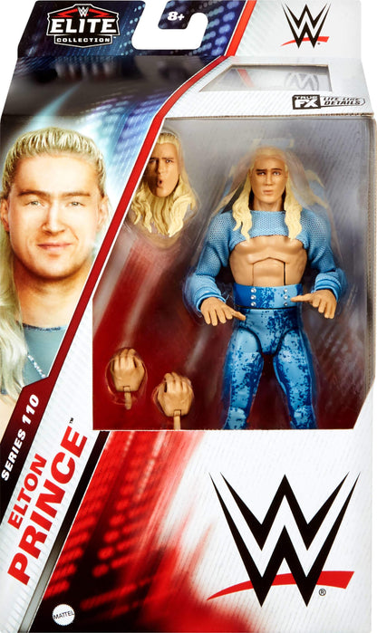 Mattel WWE Elite Action Figure & Accessories, Series #110 Elton Prince 6-inch Collectible with 25 Articulation Points & Swappable Hands - image 4