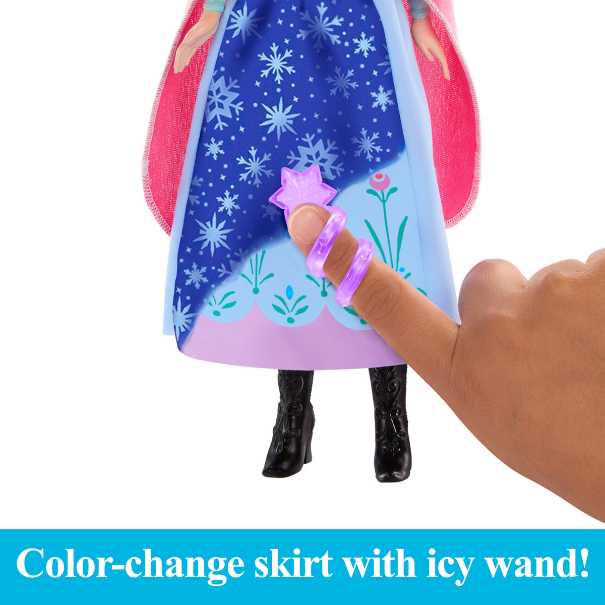 Mattel Disney Frozen Toys, Anna Magical Color-Change Skirt Fashion Posable Doll, Inspired by the Movie - image 7