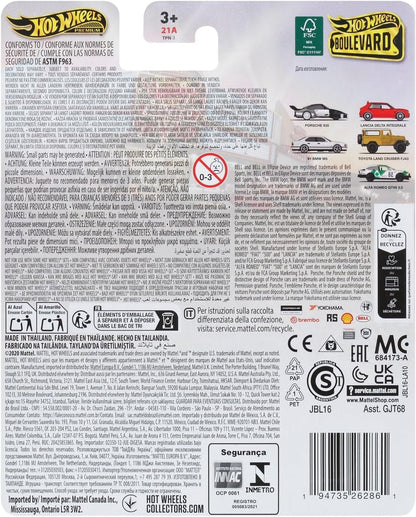 Hot Wheels JBL16 Boulevard Alfa Romeo GTV6 3.0 Vehicle Toy, Mini Car, 3 Years Old and Up, Green - image 19