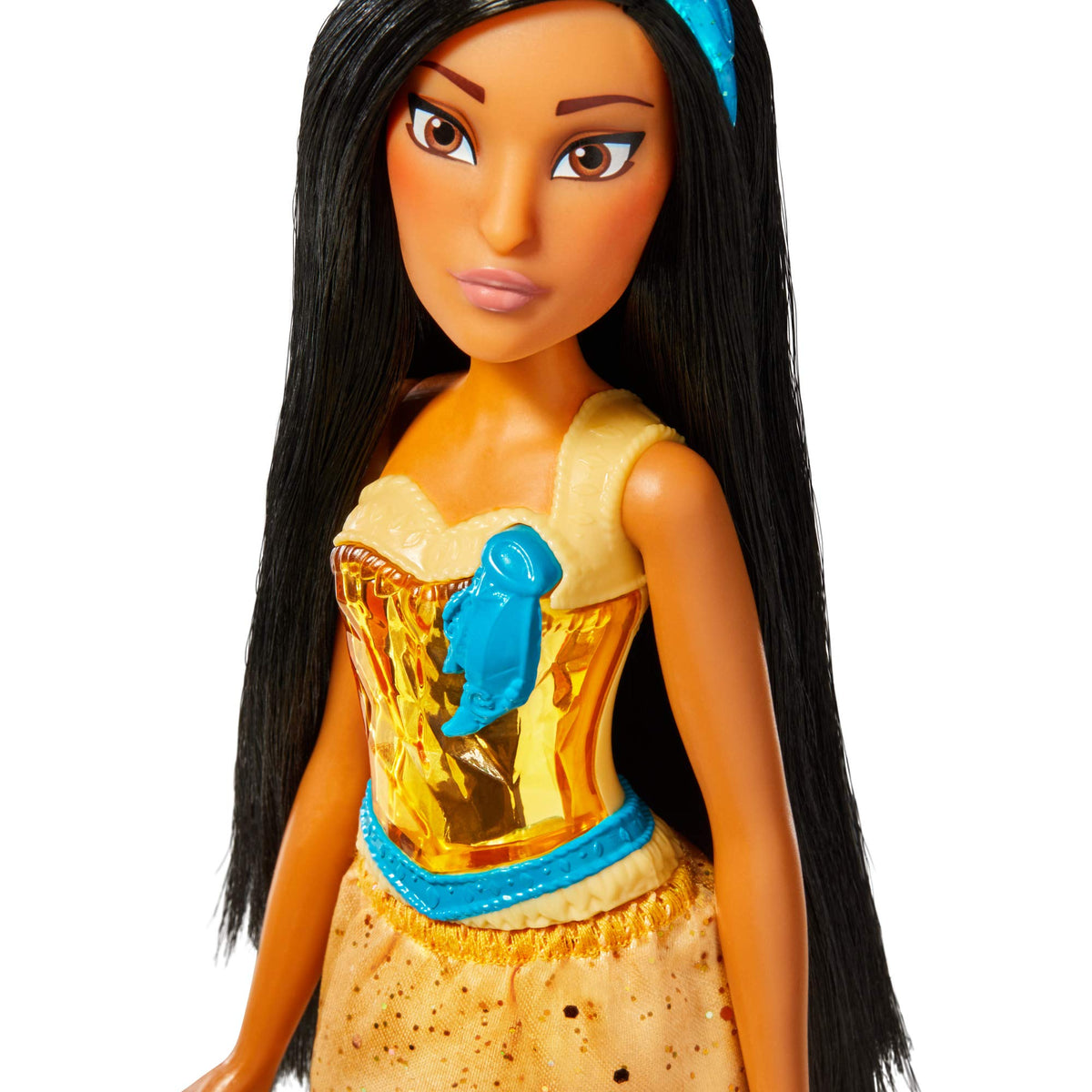 Disney Princess Royal Shimmer Pocahontas Doll, Fashion Doll with Skirt and Accessories, Toy for Kids Ages 3 and Up - image 27