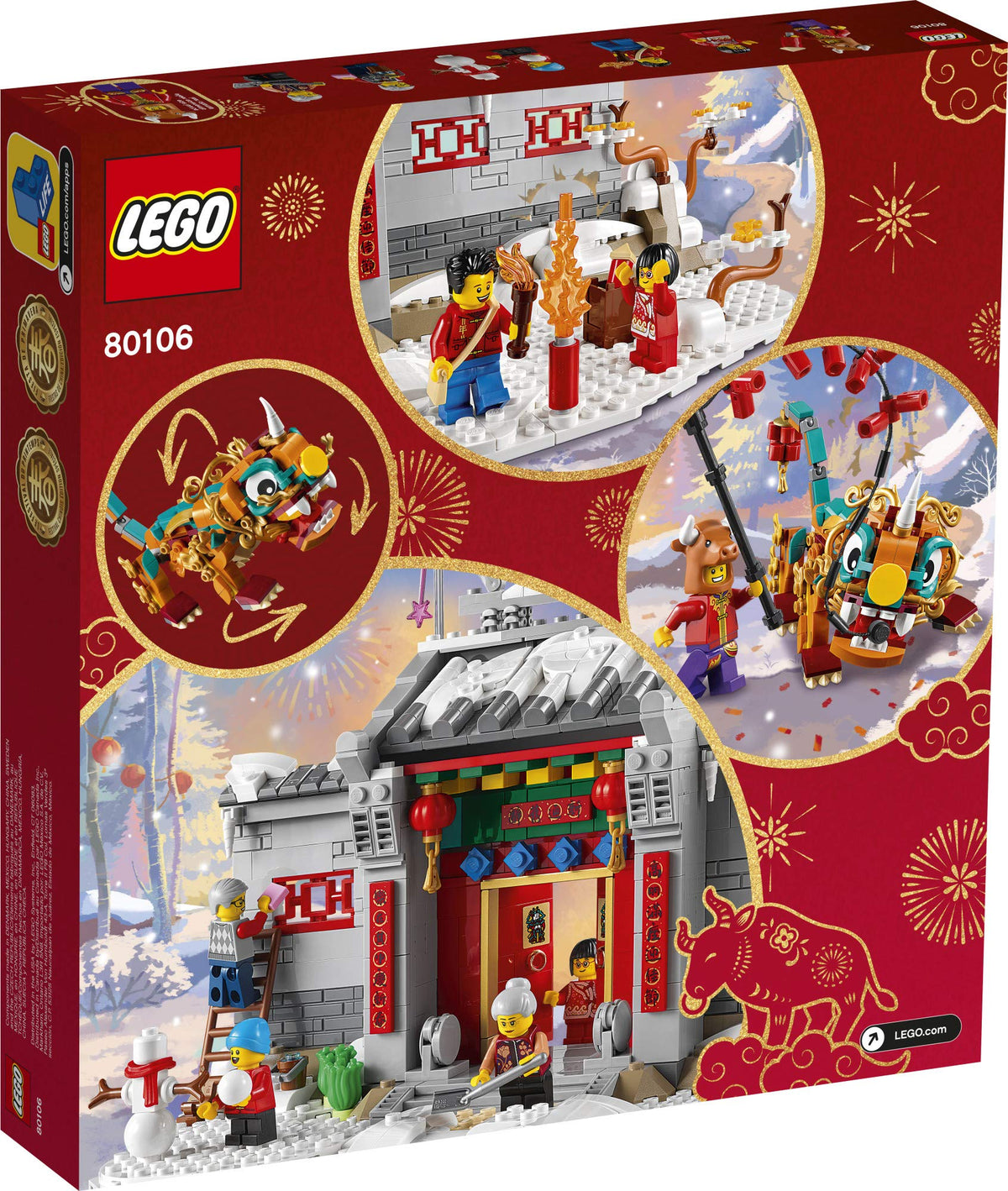 LEGO Story of Nian 80106 Building Kit; Collectible, Educational, Lunar New Year Gift Toy for Kids, New 2021 (1,067 Pieces) - image 13