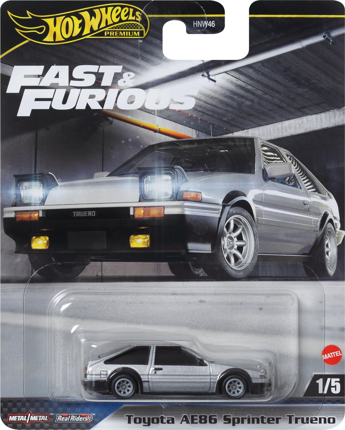 Hot Wheels Toy Car, Premium Fast & Furious 1:64 Scale Die-Cast Toyota AE86 Sprinter Trueno for Collectors, Inspired by Fast Movie Franchise - image 13