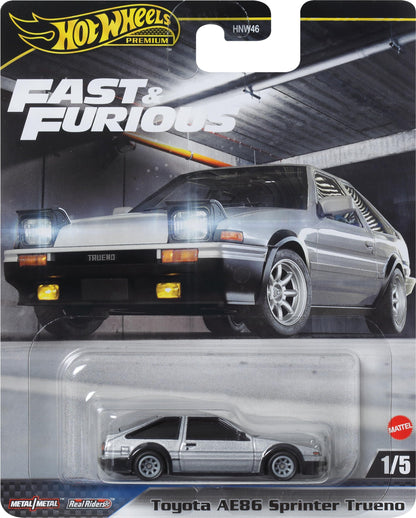 Hot Wheels Toy Car, Premium Fast & Furious 1:64 Scale Die-Cast Toyota AE86 Sprinter Trueno for Collectors, Inspired by Fast Movie Franchise - image 13