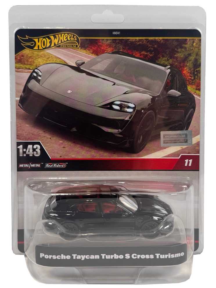 Hot Wheels Premium Porsche Taycan Turbo S Cross Turismo 1:43 Scale Real Riders HWT10