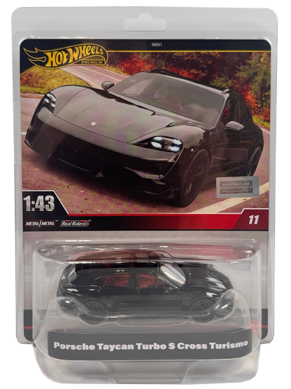 Hot Wheels Premium Porsche Taycan Turbo S Cross Turismo 1:43 Scale Real Riders HWT10