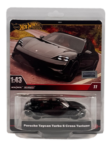 Hot Wheels Premium Porsche Taycan Turbo S Cross Turismo 1:43 Scale Real Riders HWT10