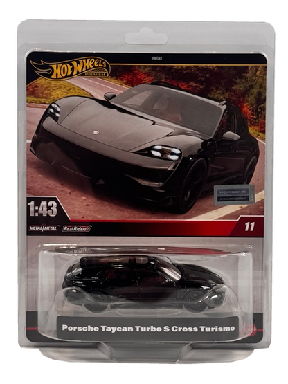Hot Wheels Premium Porsche Taycan Turbo S Cross Turismo 1:43 Scale Real Riders HWT10