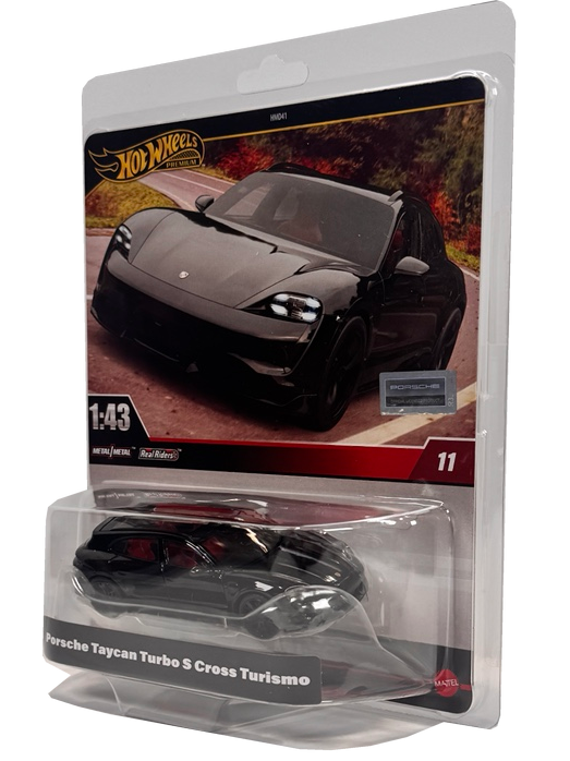 Hot Wheels Premium Porsche Taycan Turbo S Cross Turismo 1:43 Scale Real Riders HWT10