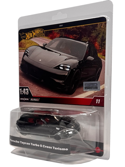 Hot Wheels Premium Porsche Taycan Turbo S Cross Turismo 1:43 Scale Real Riders HWT10