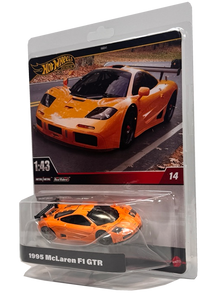 2024 Hot Wheels Premium 1:43 Real Riders 1995 McLaren F1 Gtr, Orange, HWT15