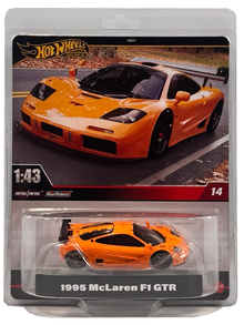 2024 Hot Wheels Premium 1:43 Real Riders 1995 McLaren F1 Gtr, Orange, HWT15