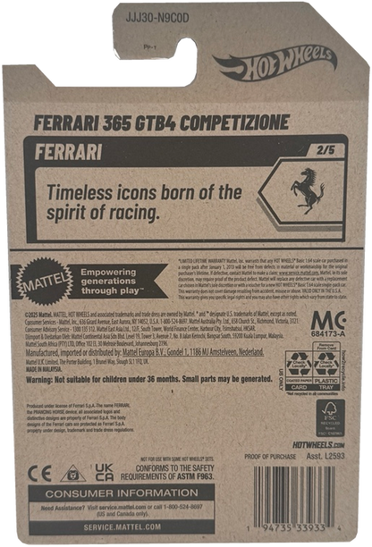 Back of card