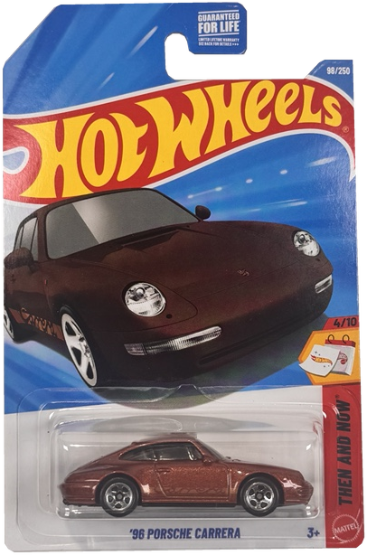 Hot Wheels '96 Porsche Carrera [Brown] Then & Now 4/10, 98/250