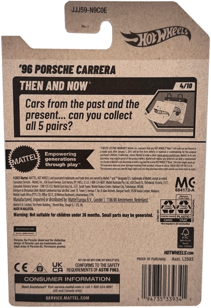 Hot Wheels '96 Porsche Carrera [Brown] Then & Now 4/10, 98/250