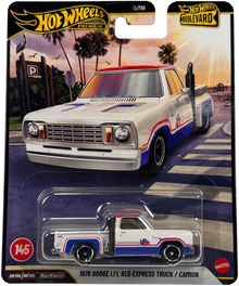Hot Wheels Premium Boulevard 1978 Dodge LI'L Red Truck #145 with Real Riders Tires & Metal/Metal Body & Chassis