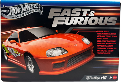 Hot Wheels Silver Series Fast & Furious Pack of 10 (2025), JCT92